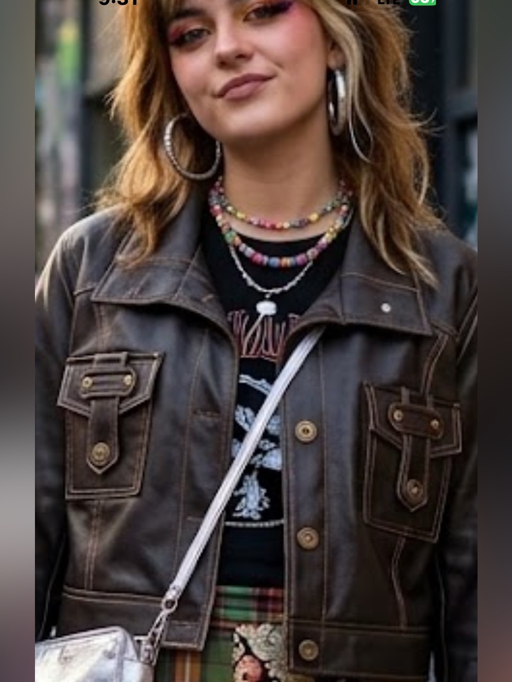 Vintage Y2K Outer Edge Brown Cropped Moto Grunge Biker Jacket Size 2X